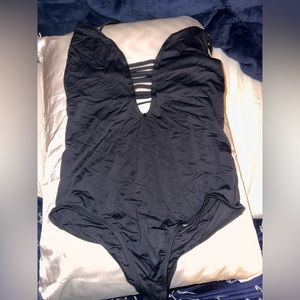 Black Frankie’s bikinis one piece suit